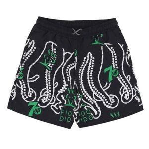 Octopus
Men's Black Splashed Boardshort Swim Shorts X 7Up